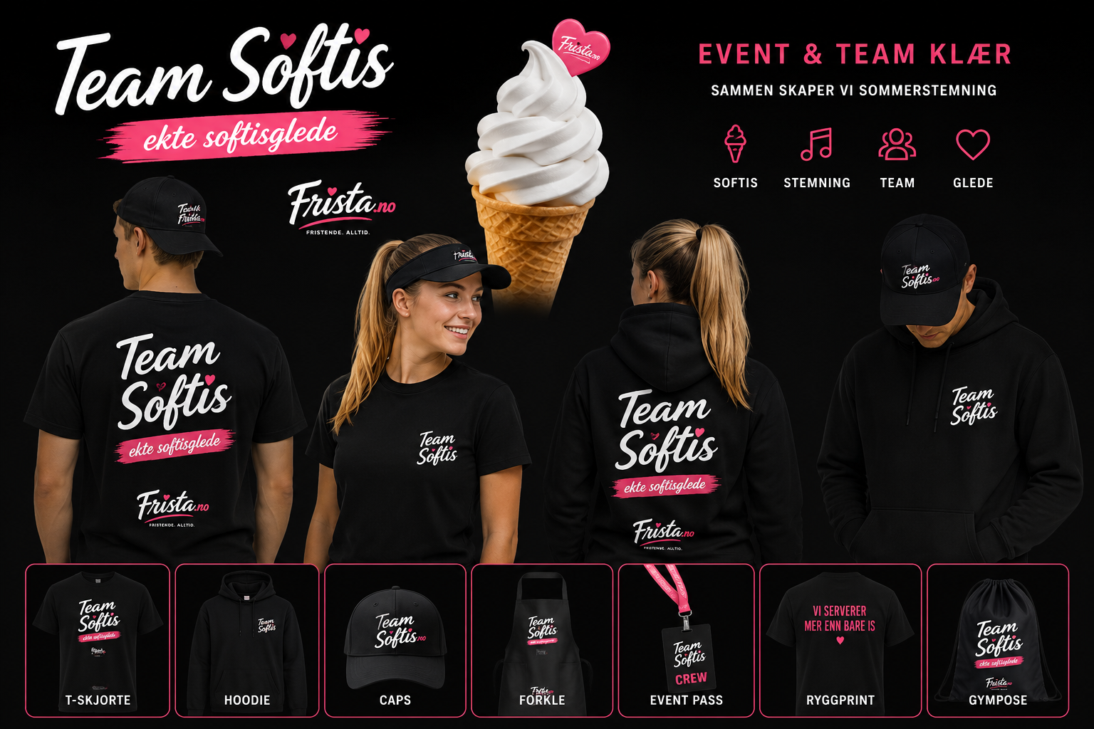 Team Softis merch kolleksjon